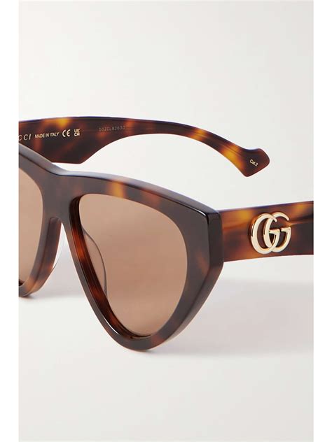 gucci cat eye green swirl gold arm sunglasses|cat eye gucci sunglasses women's.